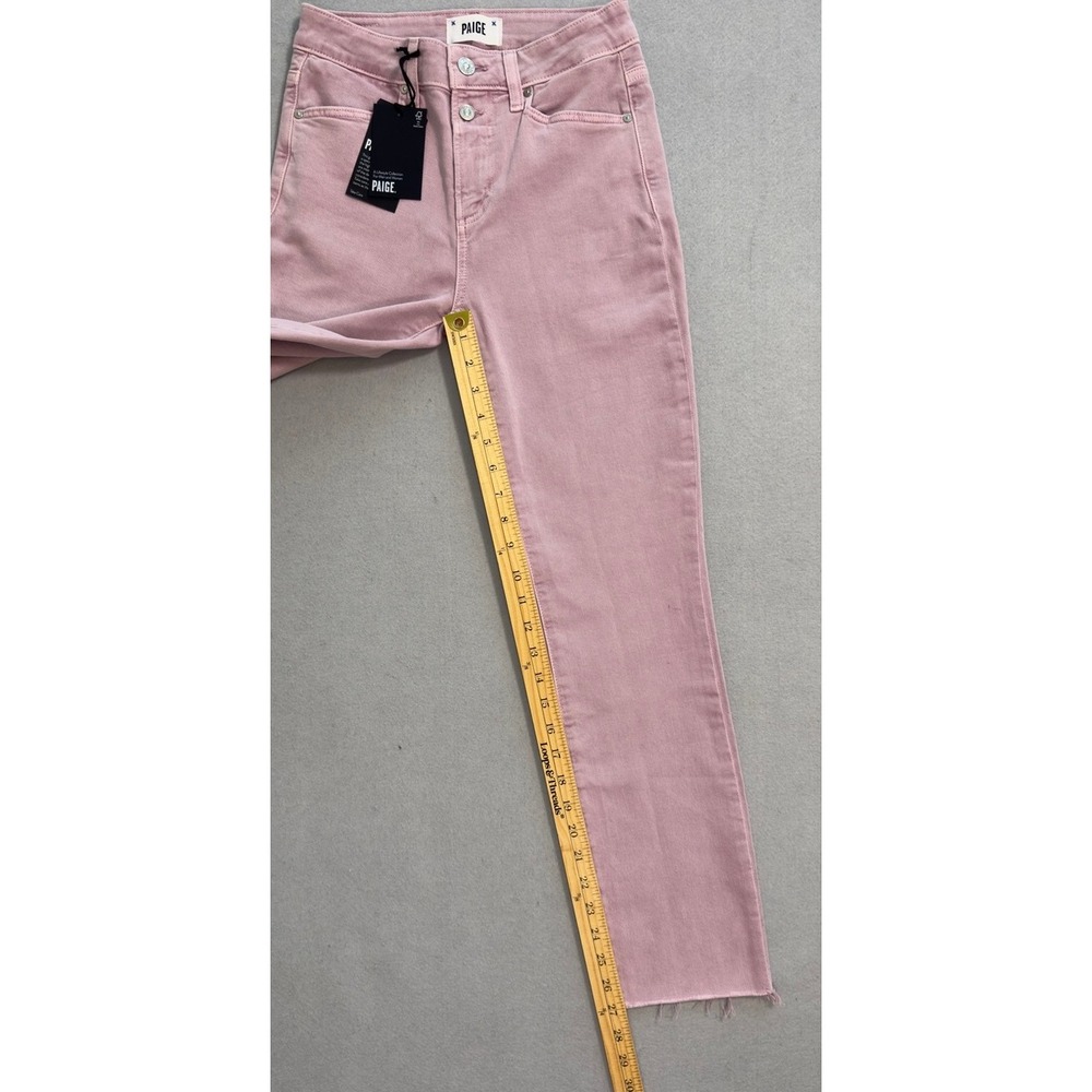 NWT Women's Paige Cindy High Rise Straight Raw Hem Ankle Jeans Size (waist) 25" - Picture 13 of 13
